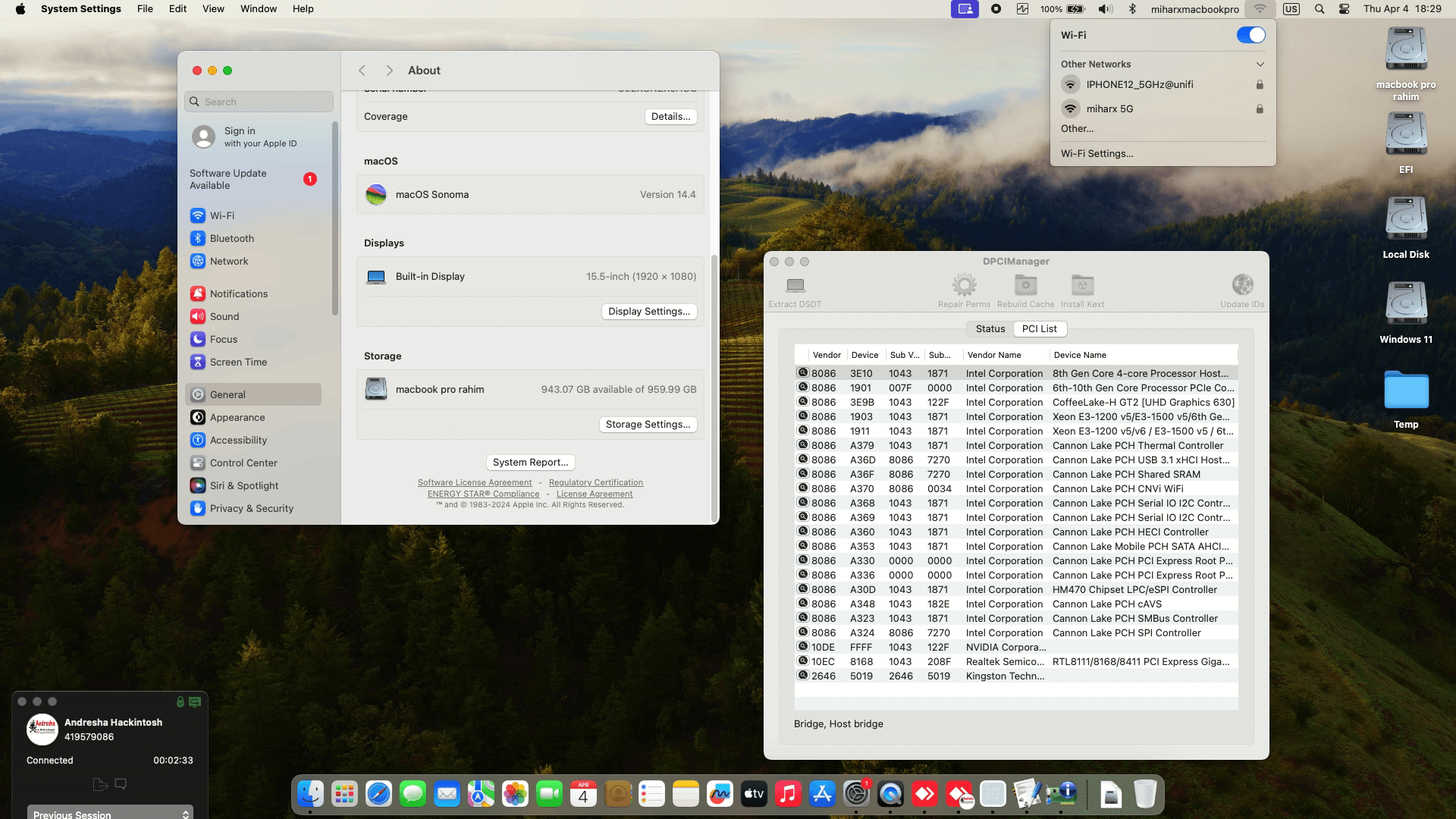 Asus ROG Strix G G531G DBQ086T [CoffeeLake   Intel UHD 630 + I2C]   OpenCore 1